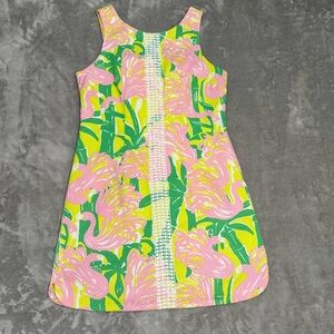 Lily Pulitzer for Target Pink Flamingo Sheath Dress Size 12